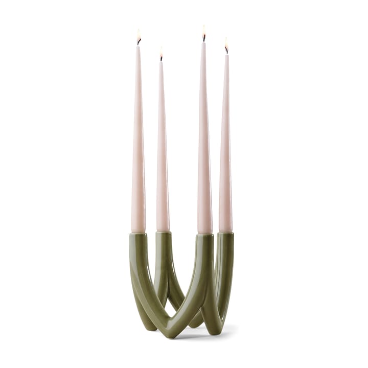 Chandelier ljusstake no. 56, Olive green Ro Collection