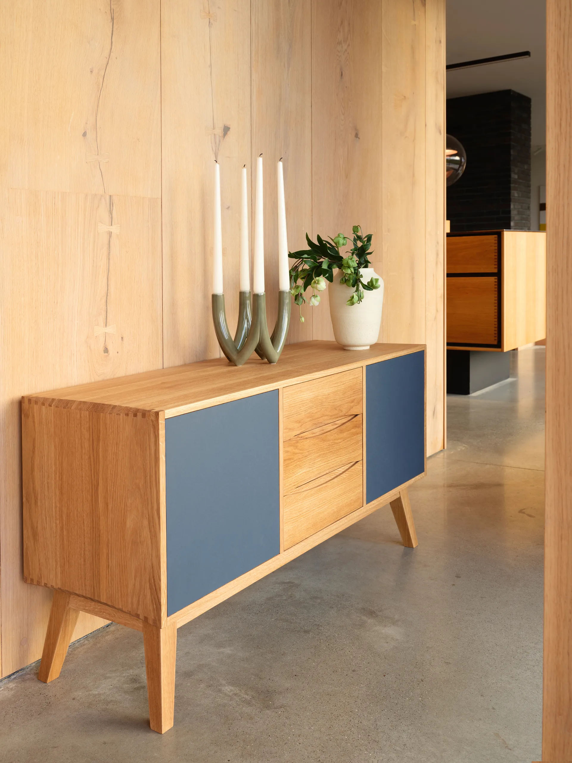 Chandelier ljusstake no. 56, Olive green Ro Collection