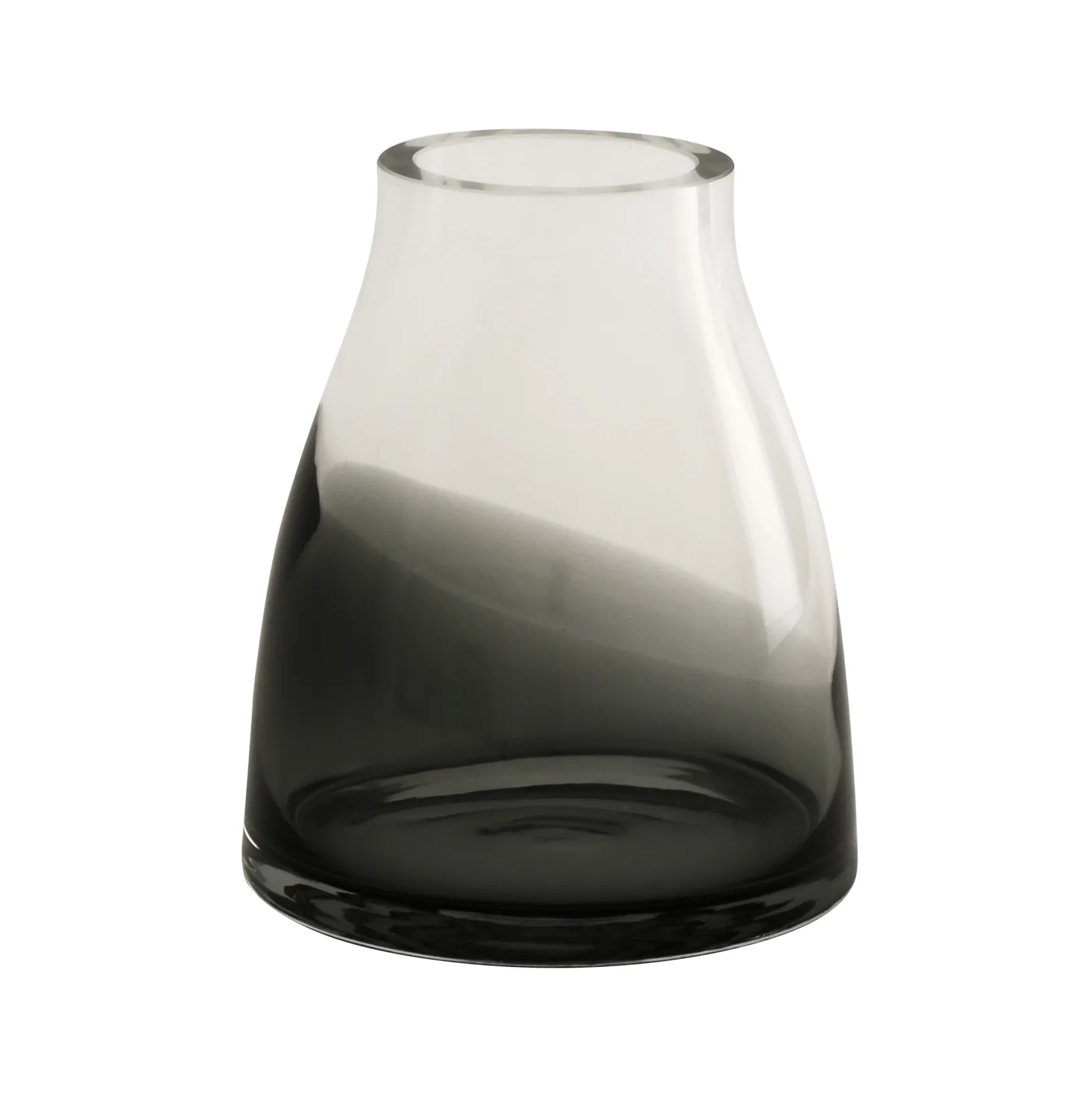 Flower vase no. 2, Smoked grey Ro Collection