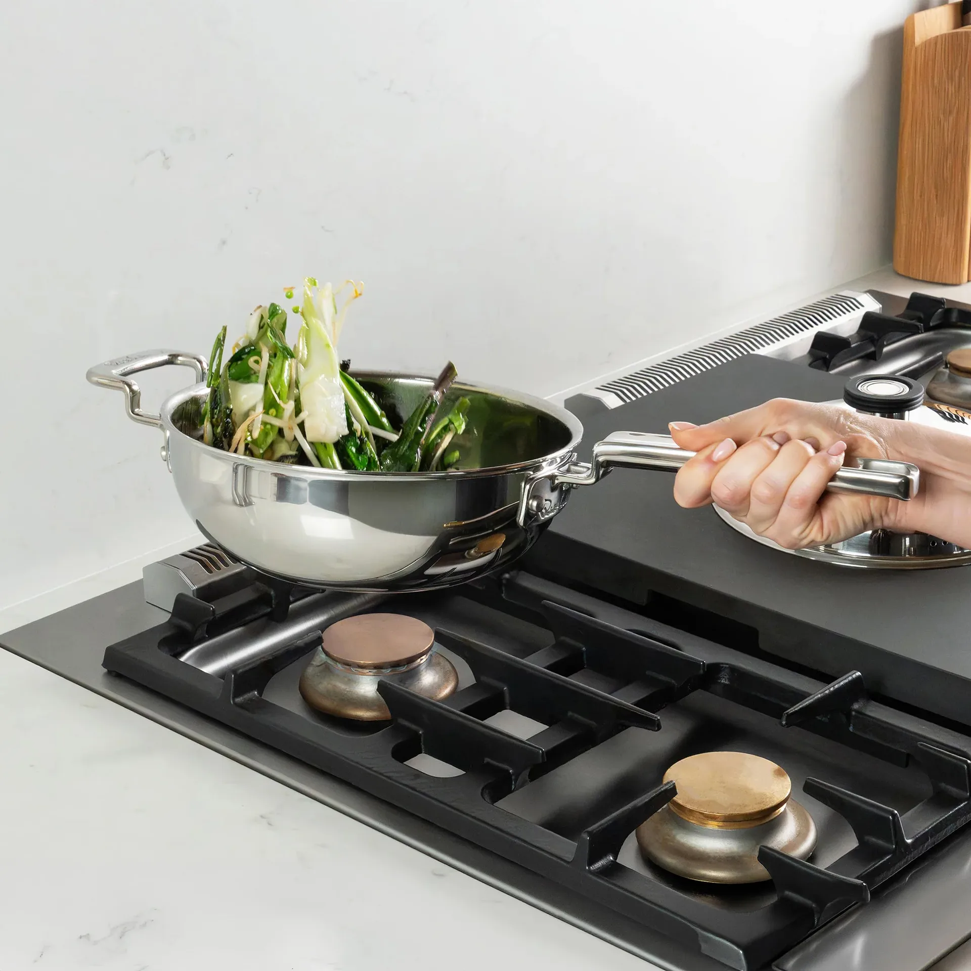 316 Series wokpanna, Rostfritt stål, 22 cm Robert Welch