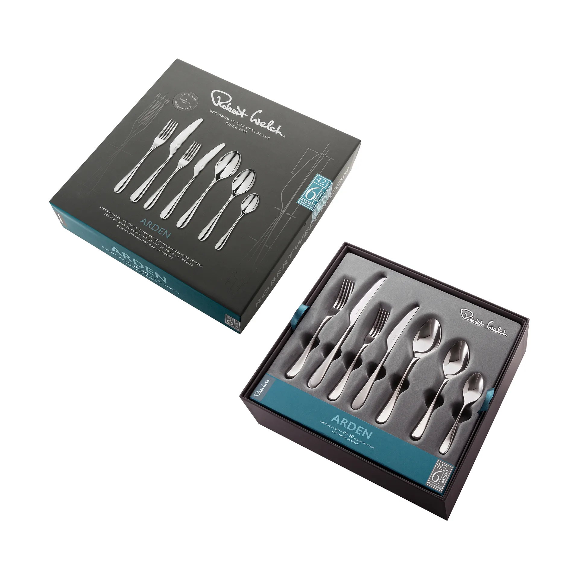 Arden Bright bestickset, 42 delar Robert Welch