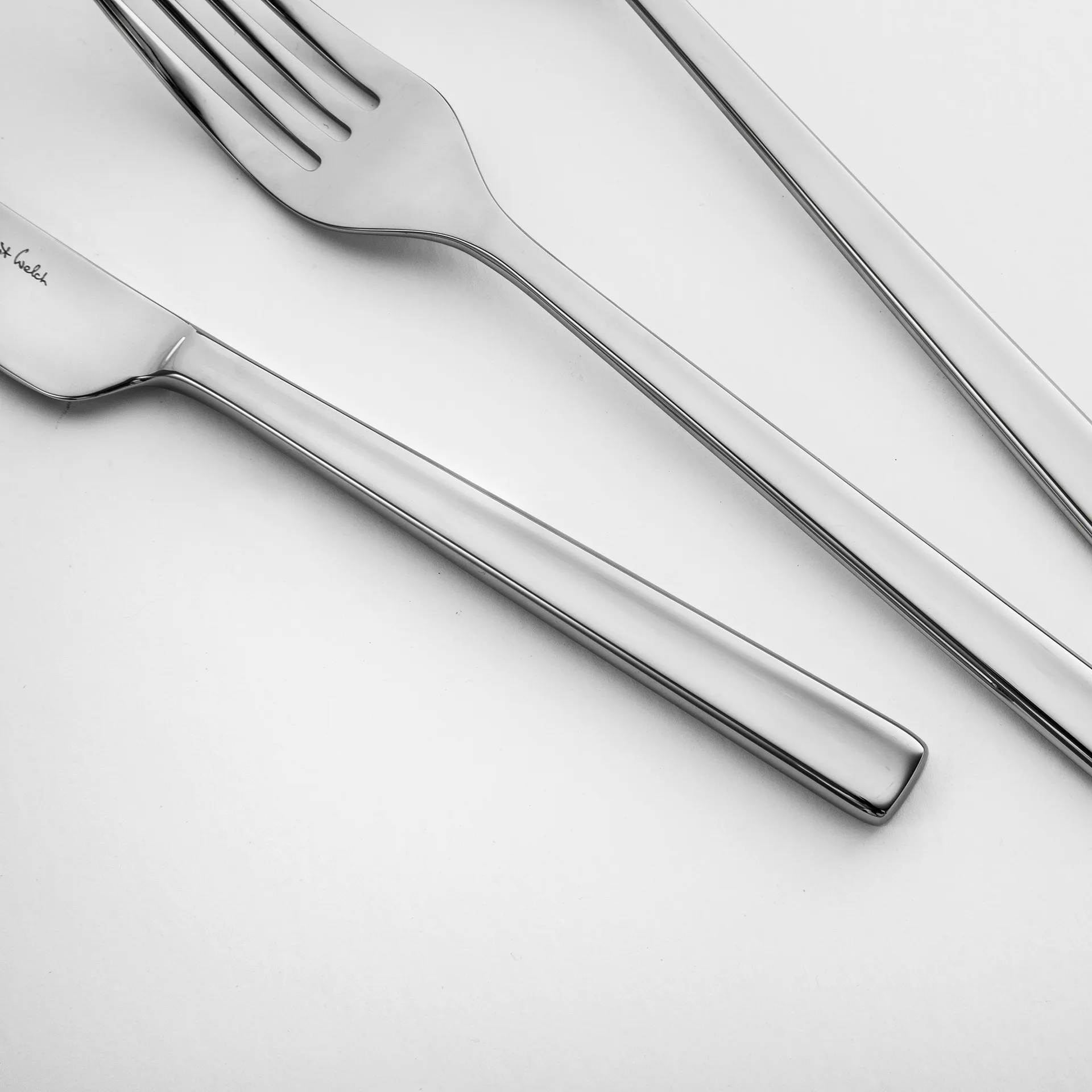 Blockley dessertsked blank, Rostfritt stål Robert Welch