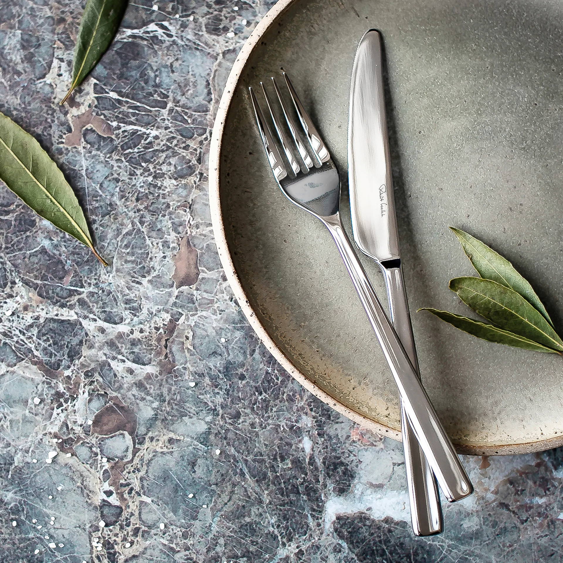 Blockley matgaffel blank, Rostfritt stål Robert Welch