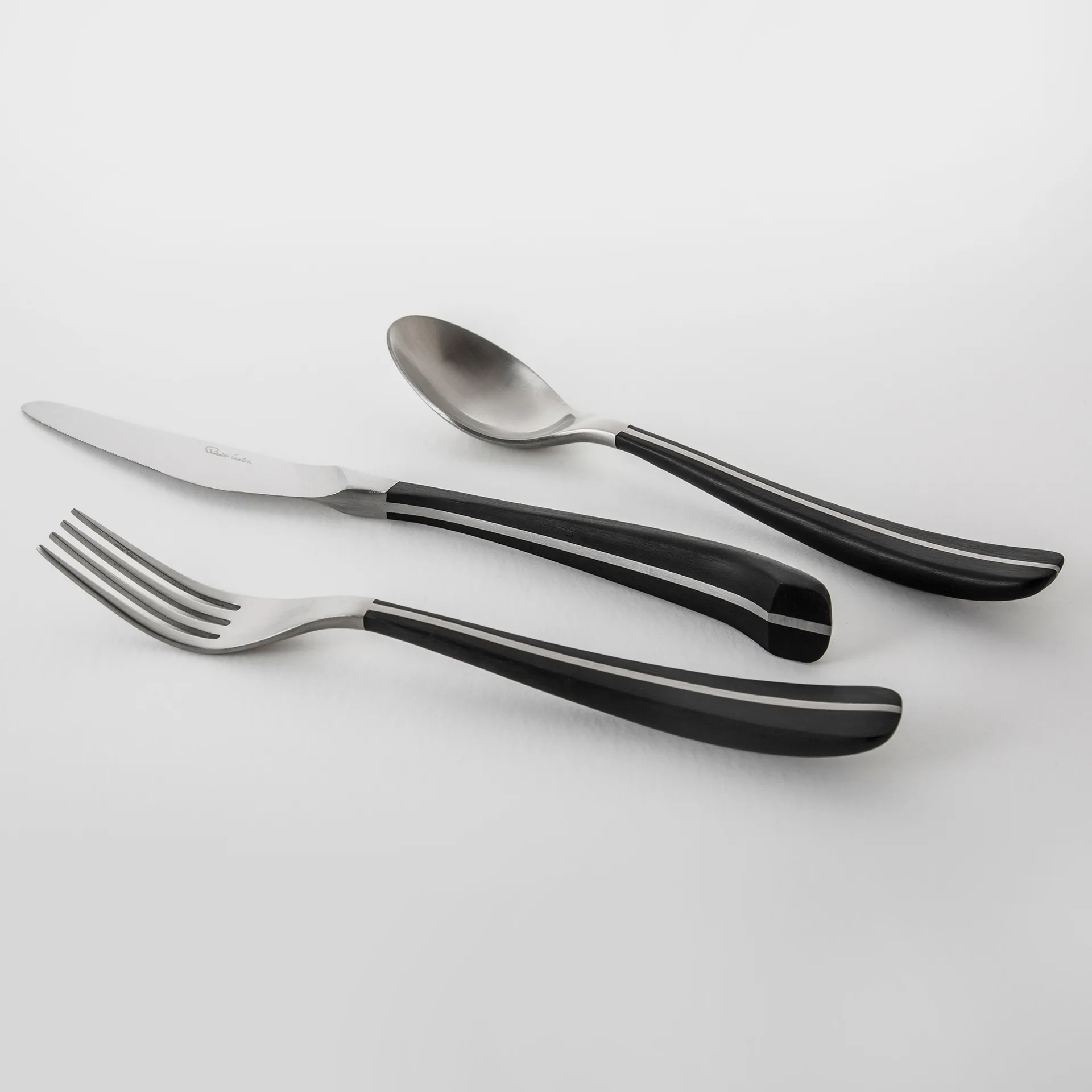 Contour matgaffel, Svart Robert Welch