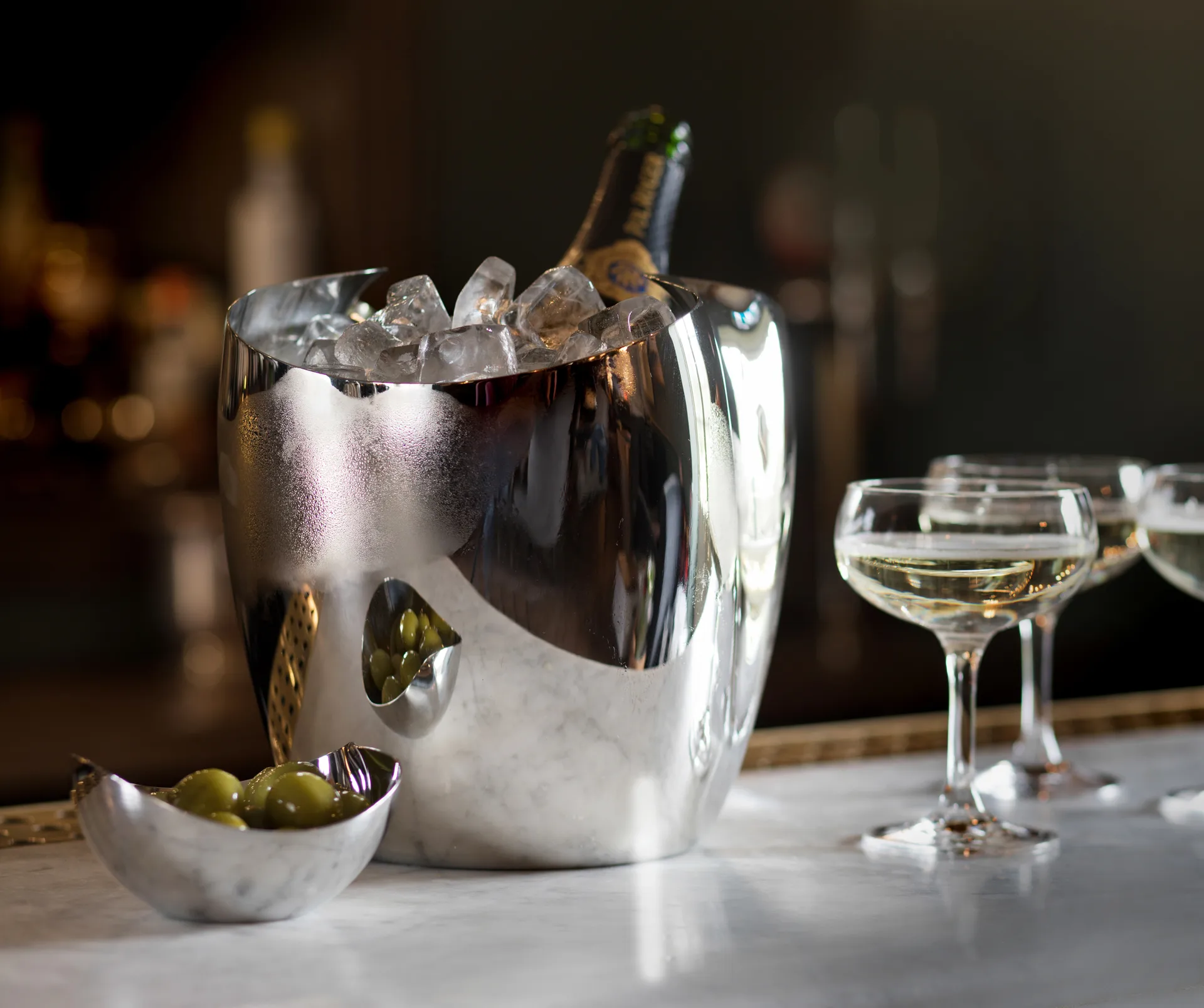 Drift champagnekylare-vinkylare, Rostfritt stål Robert Welch