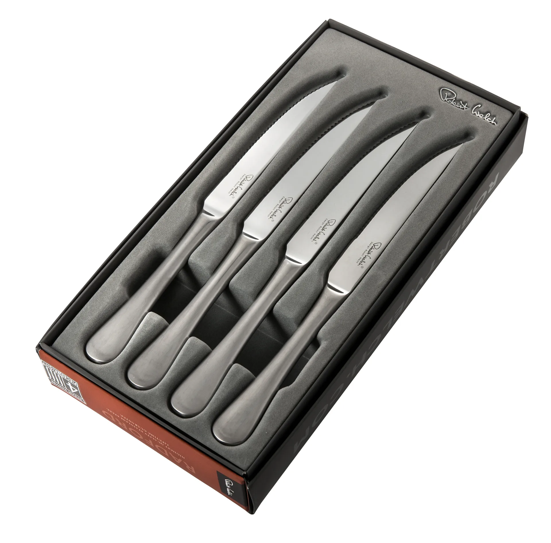 Radford grillkniv matt 4-pack, Rostfritt stål Robert Welch