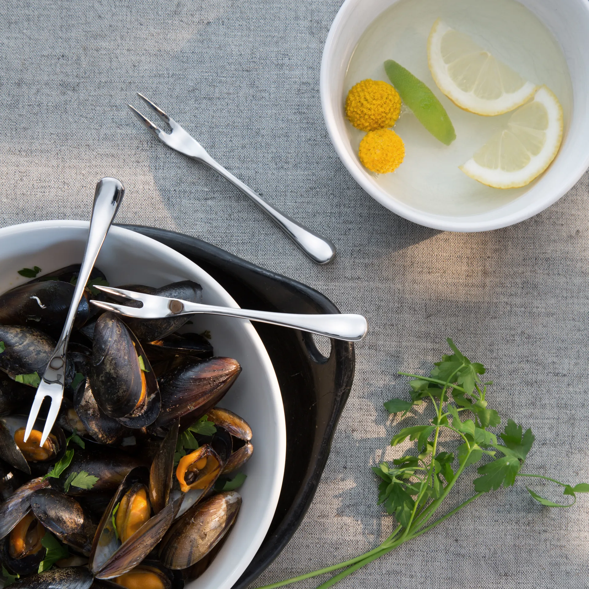 Radford snigelgaffel blank, Rostfritt stål Robert Welch