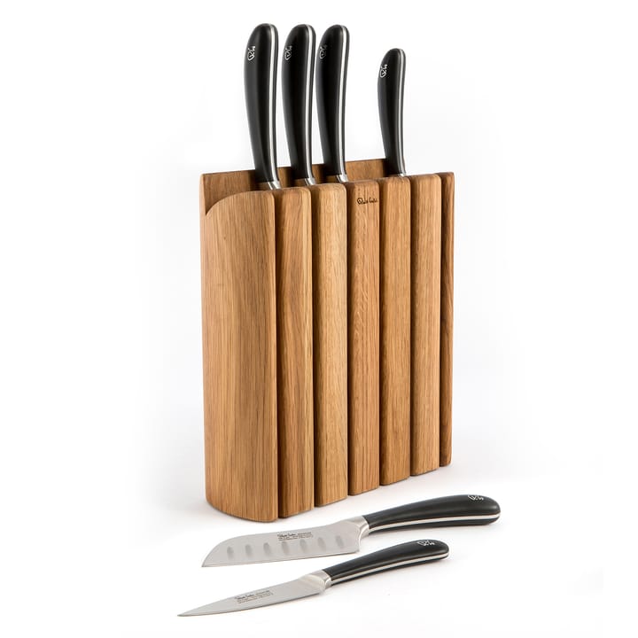 Signature Book Oak knivblock set 7 delar, Ek Robert Welch