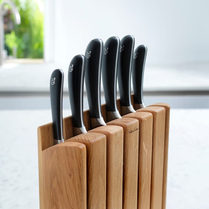 Signature Book Oak knivblock set 7 delar, Ek Robert Welch