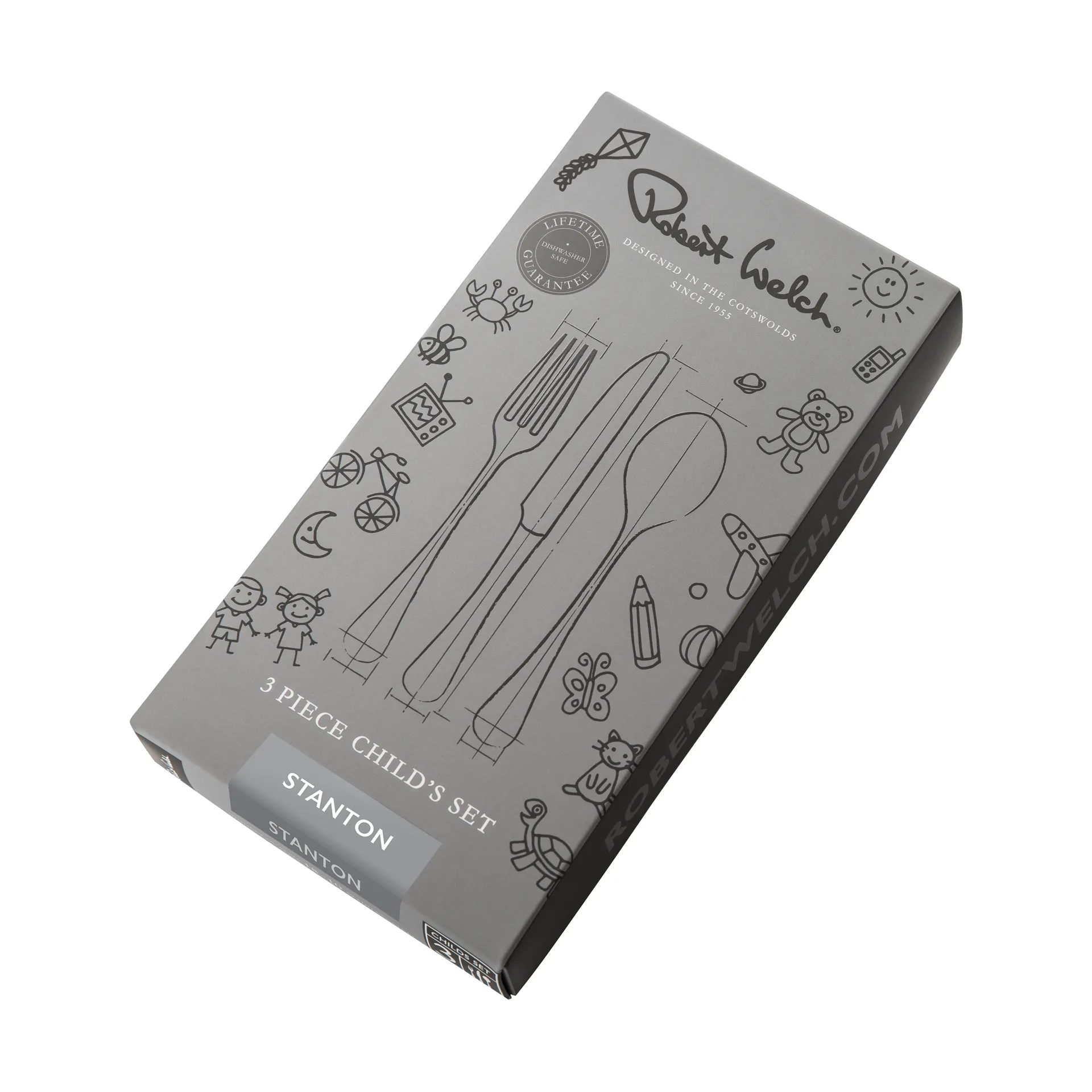 Stanton Bright barnbestick 3 delar, Rostfritt stål Robert Welch