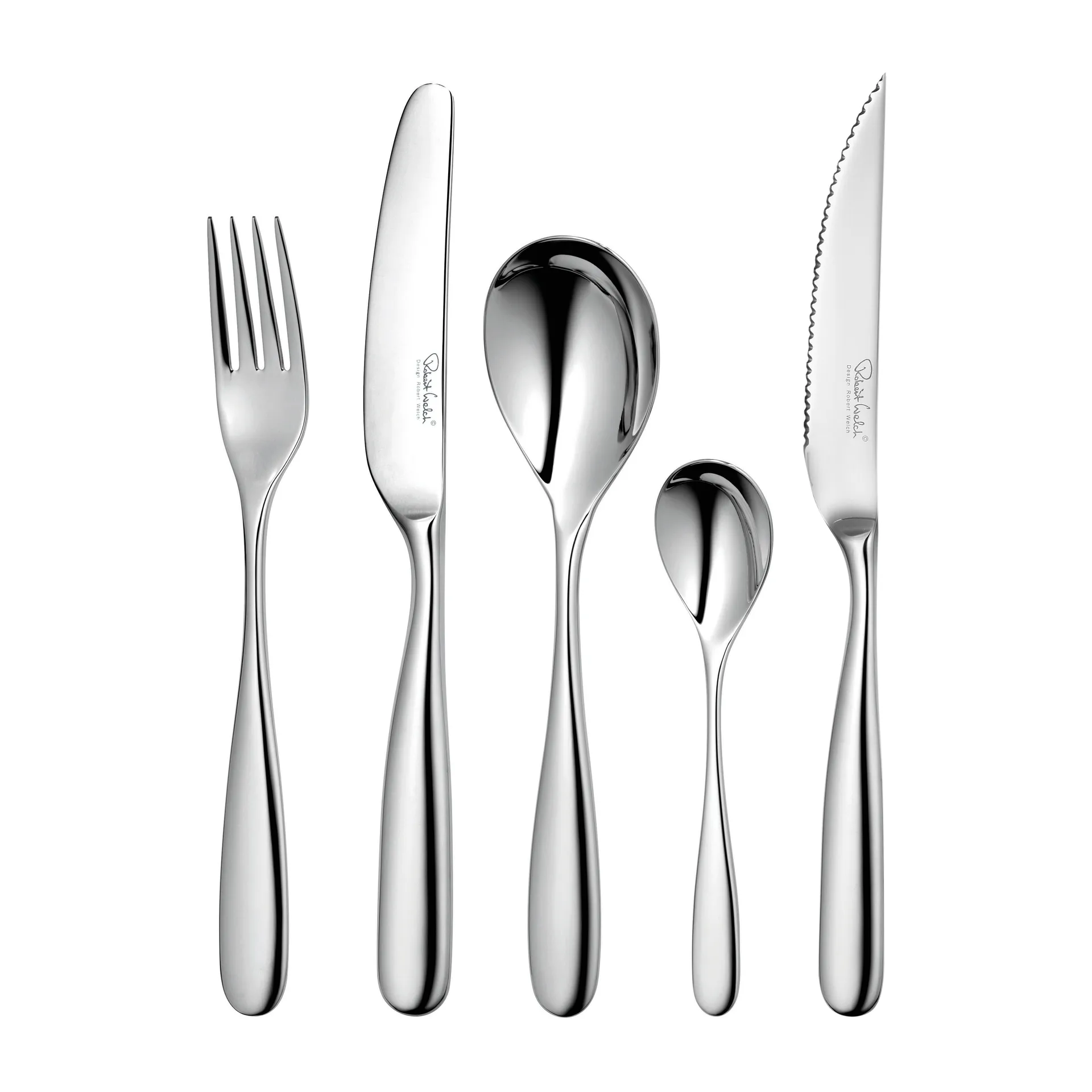 Stanton Bright bestickset + grillkniv, 24 + 6 delar Robert Welch