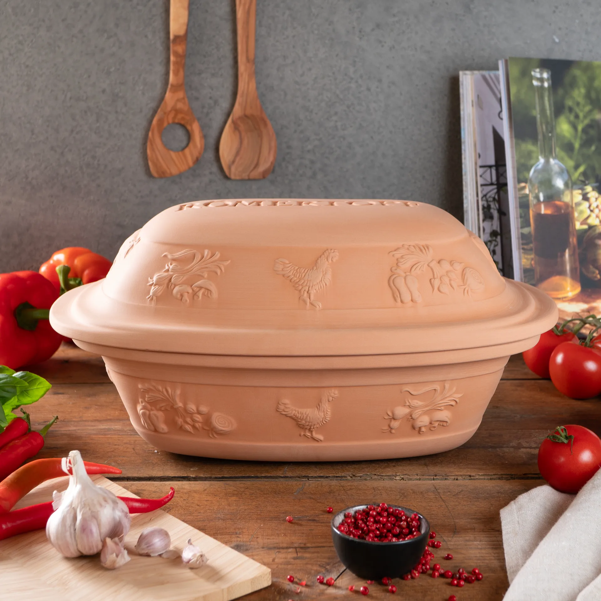 Lergryta rustico terrakotta, 6 pers Römertopf