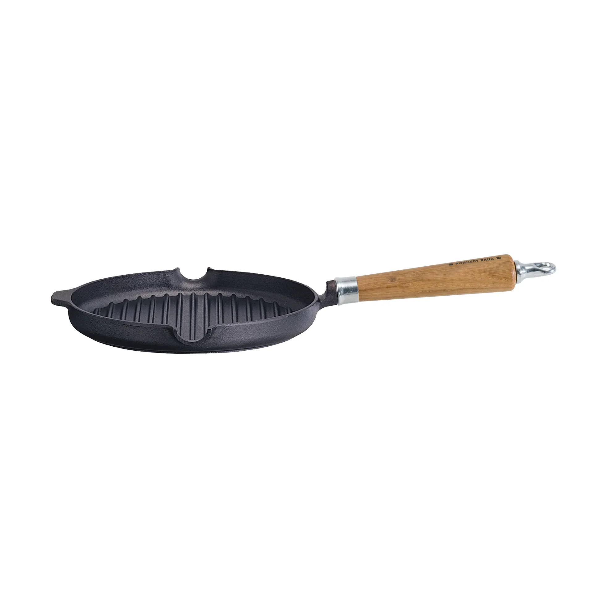 Ronneby Bruk Maestro grillpanna, Ø25 cm med ekhandtag