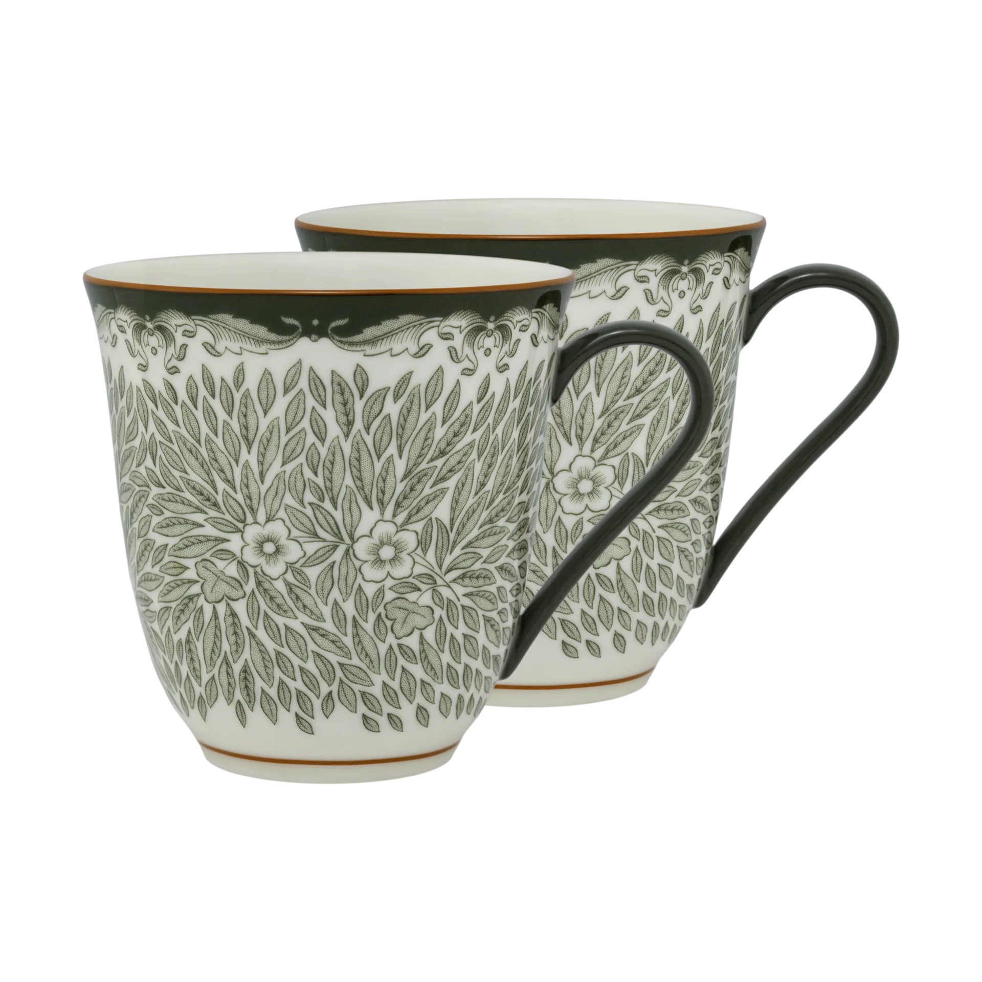 Ostindia Floris mugg 30 cl 2-pack, Grön Rörstrand