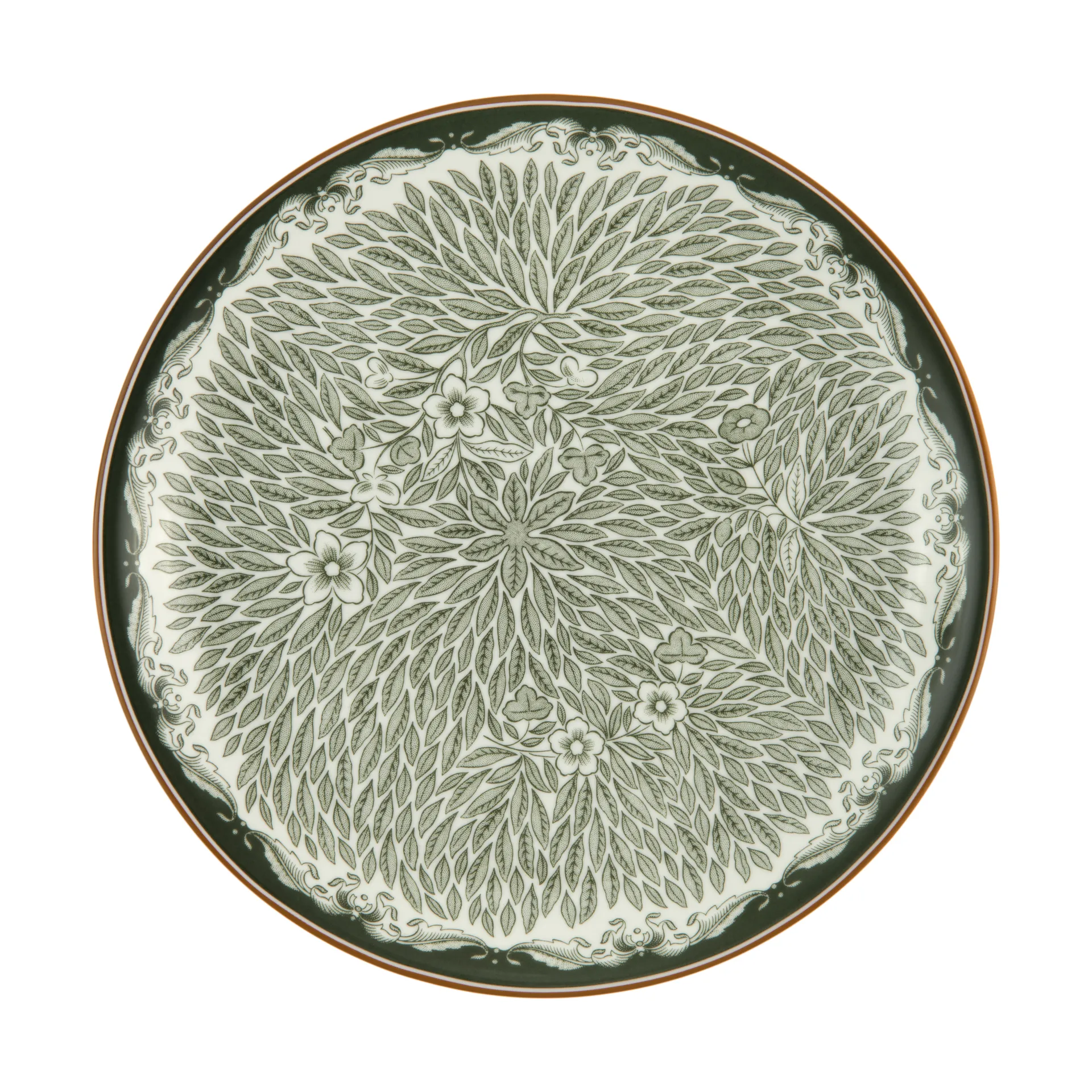 Ostindia Floris tallrik Ø20 cm, Grön Rörstrand