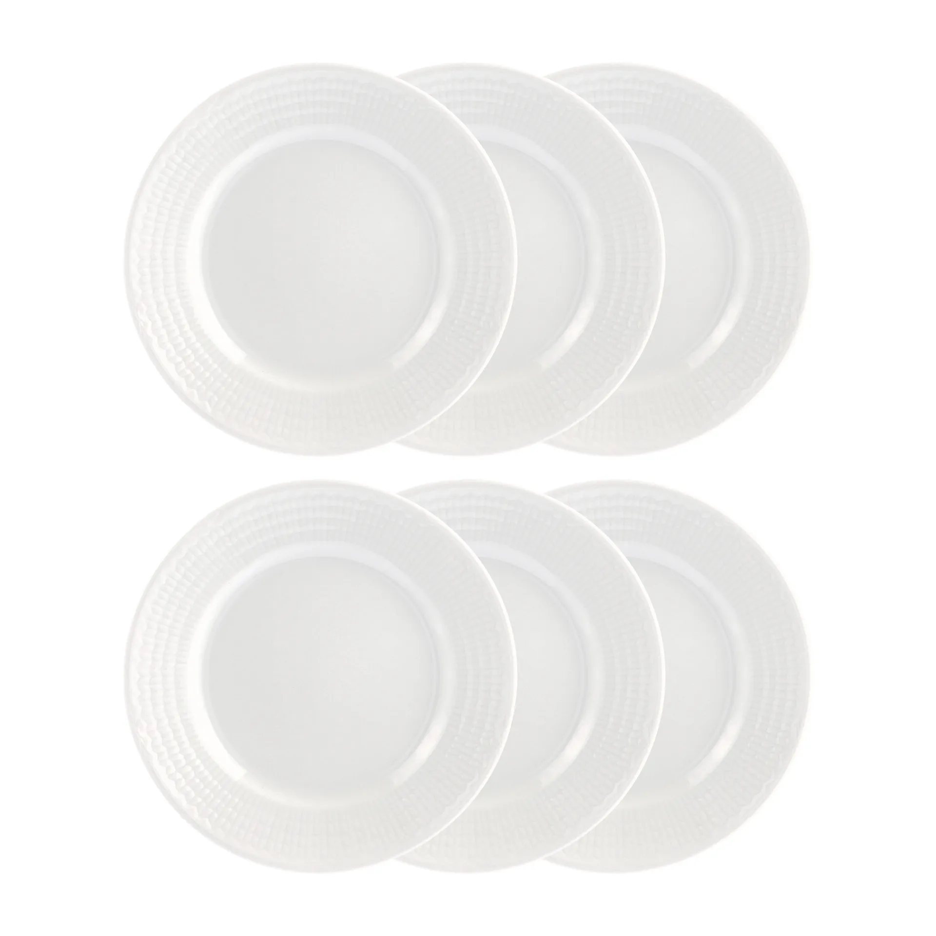 Swedish Grace assiett 17 cm, 6-pack snö (vit),  Rörstrand