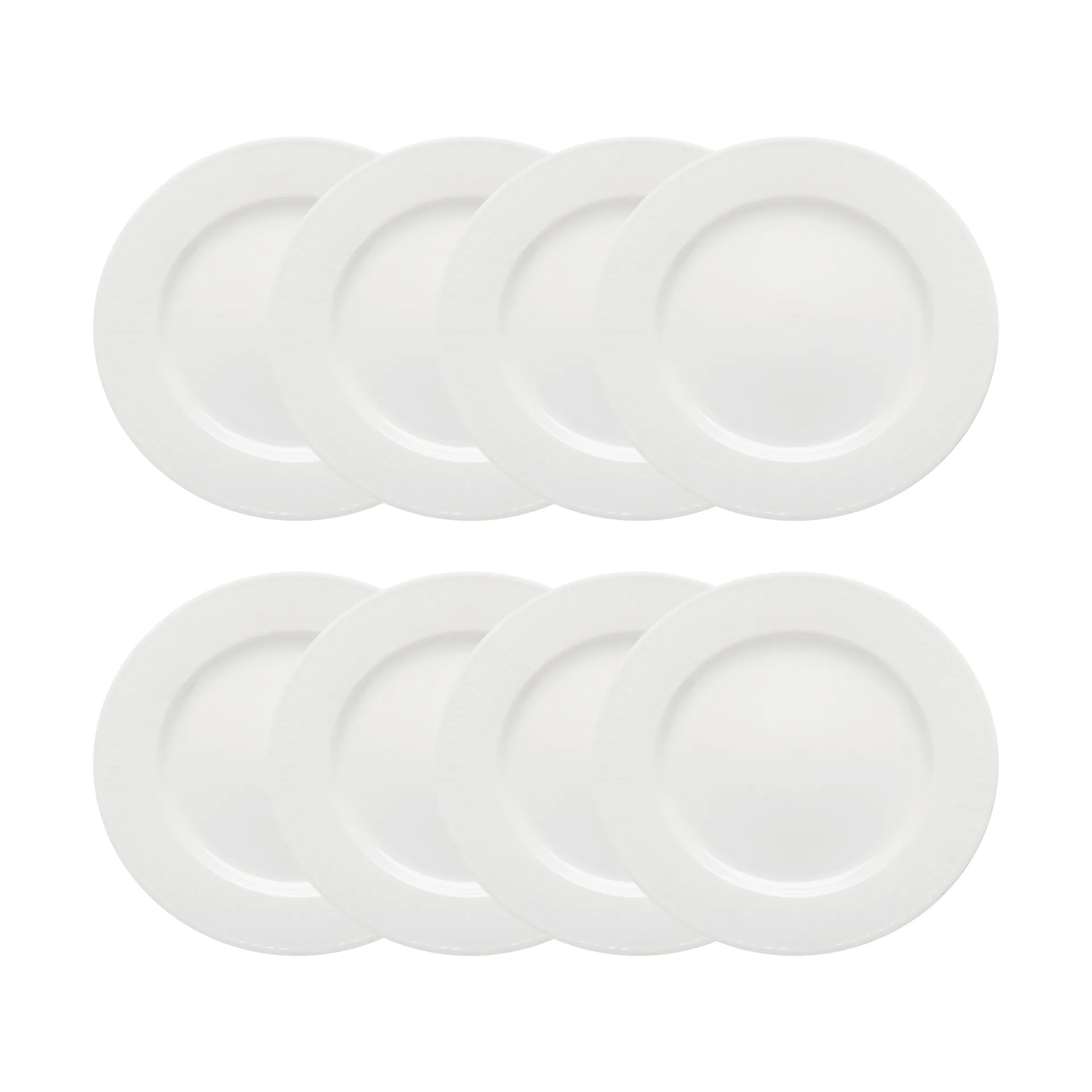 Swedish Grace assiett Ø17 cm 8-pack - Snö (vit),  Rörstrand