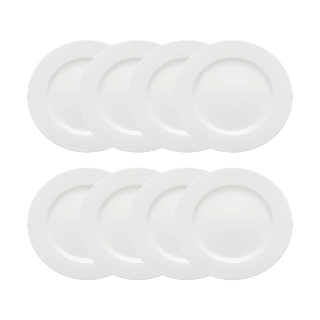 Rörstrand Swedish Grace assiett Ø17 cm 8-pack - Snö (vit) snö (vit)