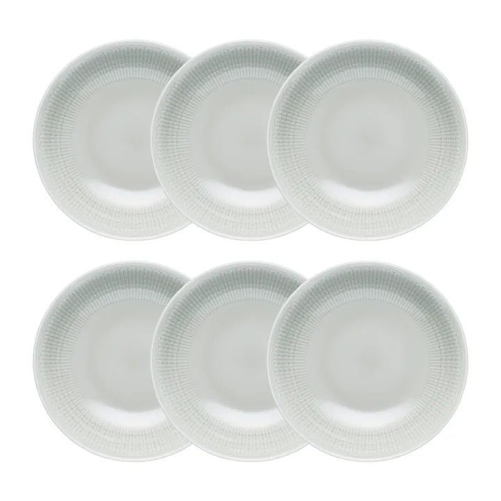 Swedish Grace djup tallrik 19 cm 6-pack Dimma(grå) - Rörstrand