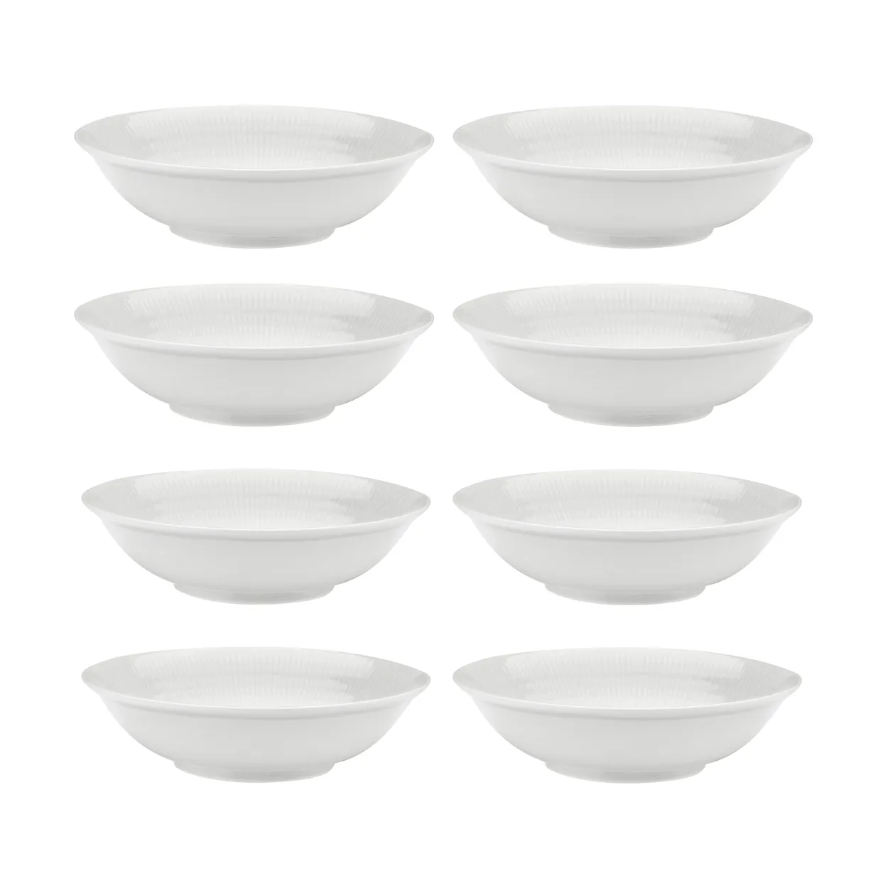 rörstrand swedish grace djup tallrik ø19 cm 8-pack - snö (vit) snö (vit)