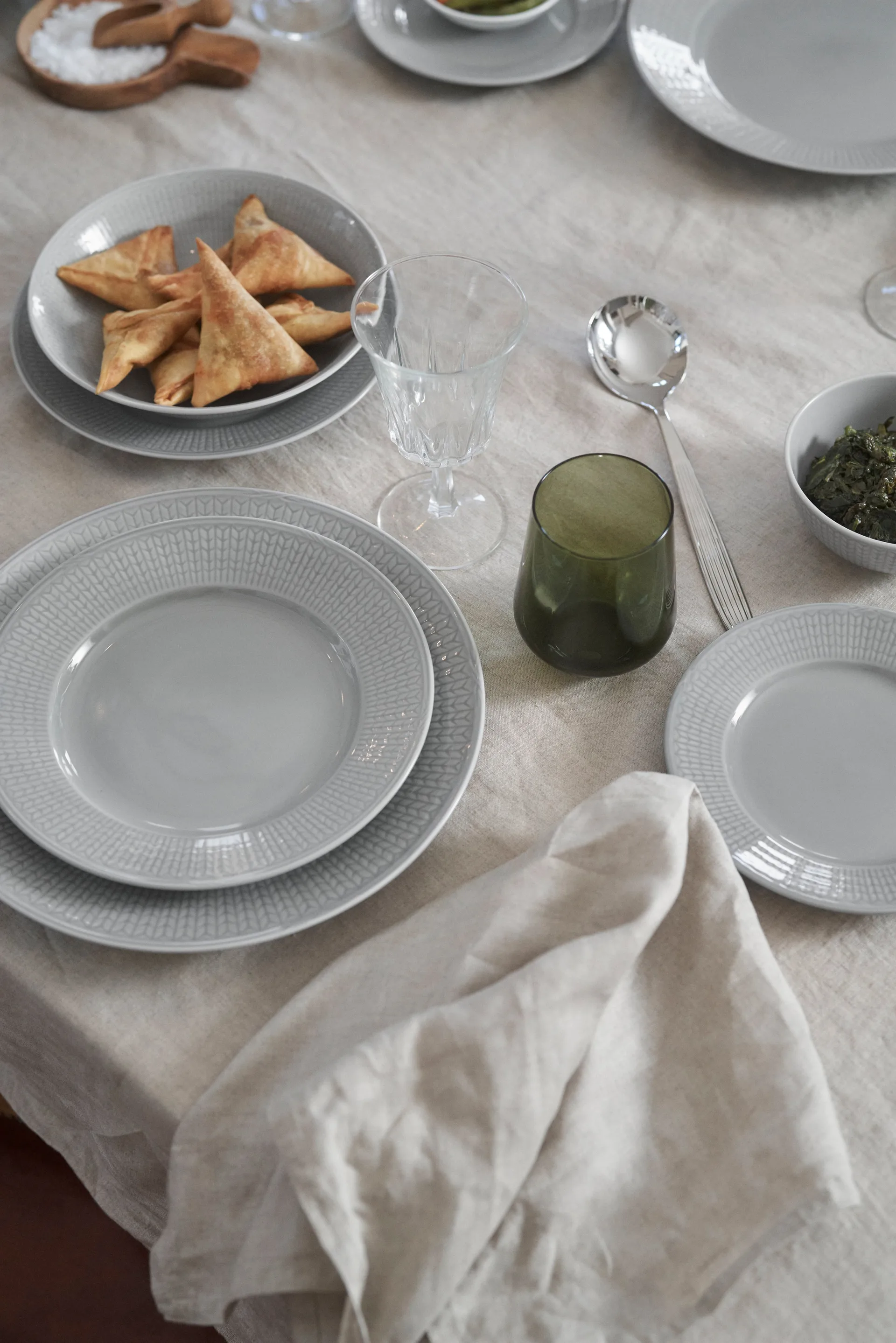 Swedish Grace djup tallrik 25 cm 6-pack Dimma(grå),  Rörstrand