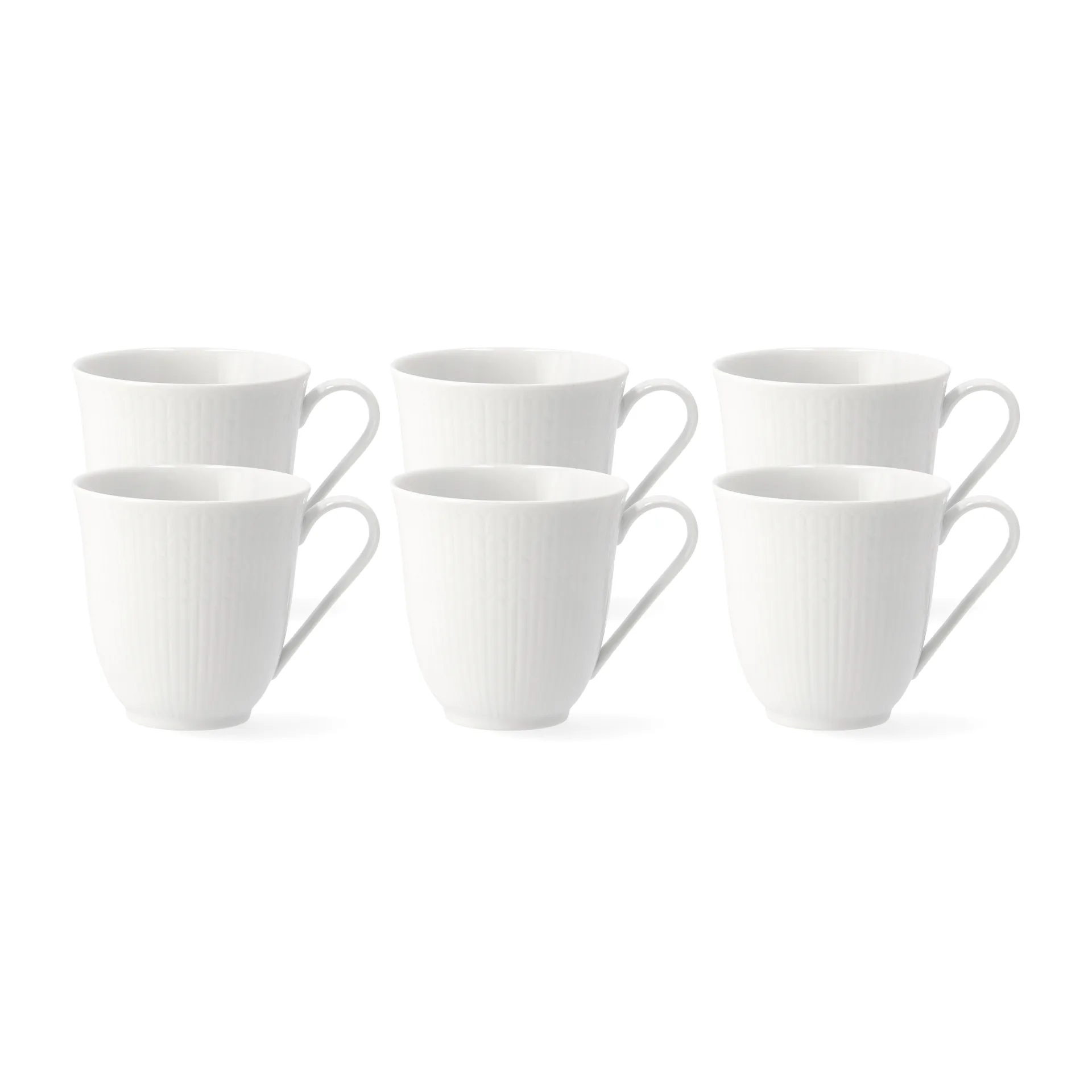Swedish Grace mugg 30 cl, 6-pack snö (vit) Rörstrand