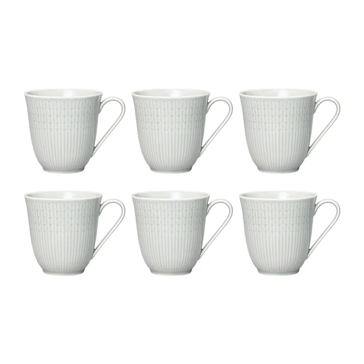 Swedish Grace mugg liten 6-pack Dimma (grå) - Rörstrand