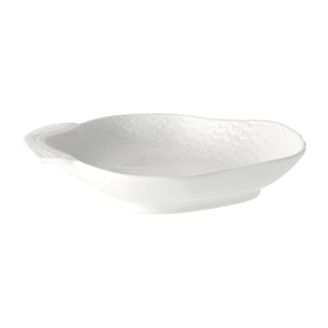 Läs mer om Rörstrand Swedish Grace snäckfat 18x16 cm Snö (vit)