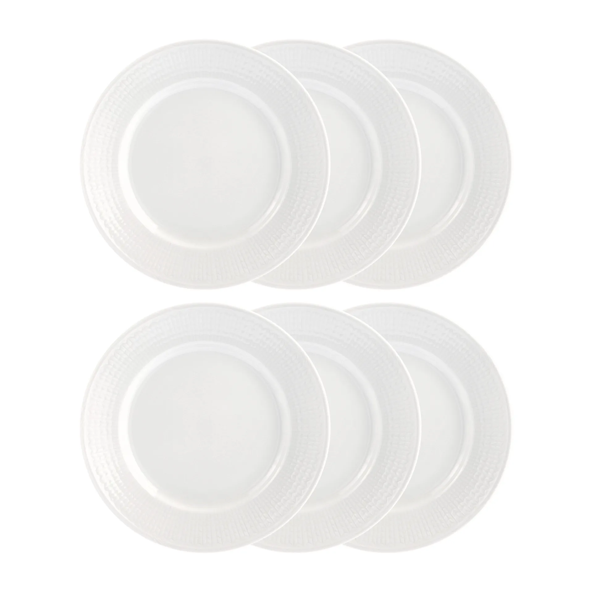Swedish Grace tallrik 21 cm, 6-pack snö (vit) Rörstrand