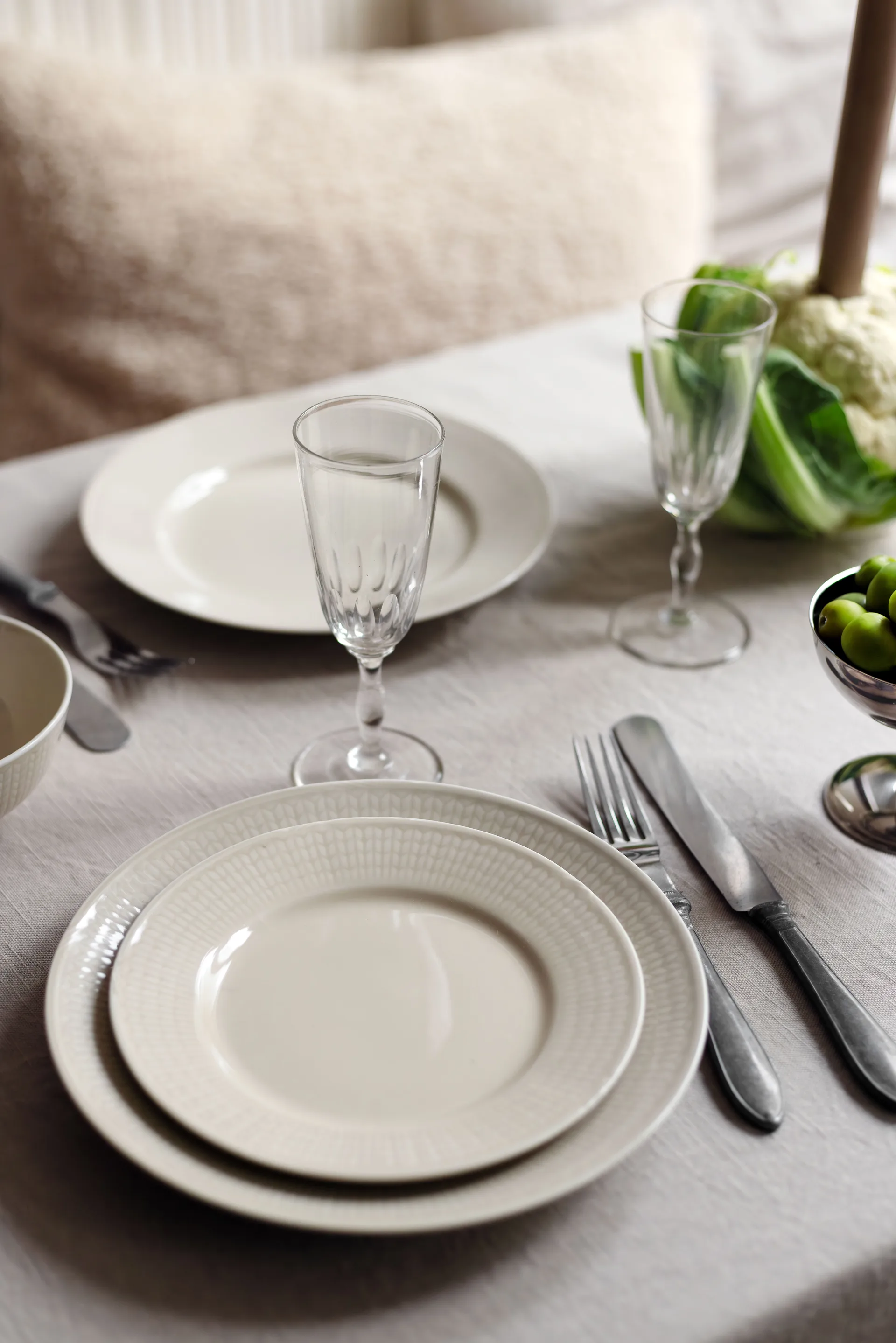 Swedish Grace tallrik Ø21 cm, Havre Rörstrand