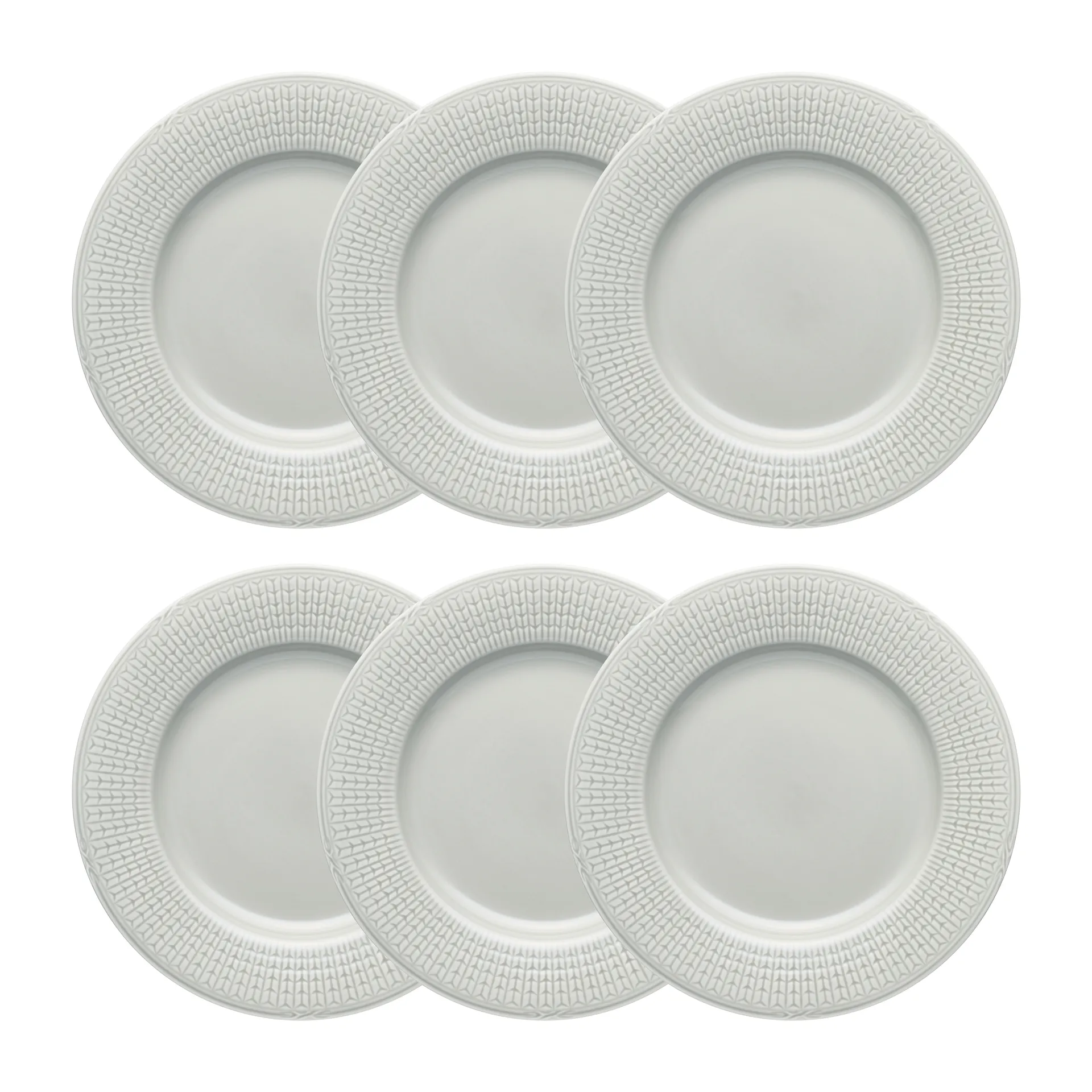 Swedish Grace tallrik Ø24 cm 6-pack Dimma (grå),  Rörstrand