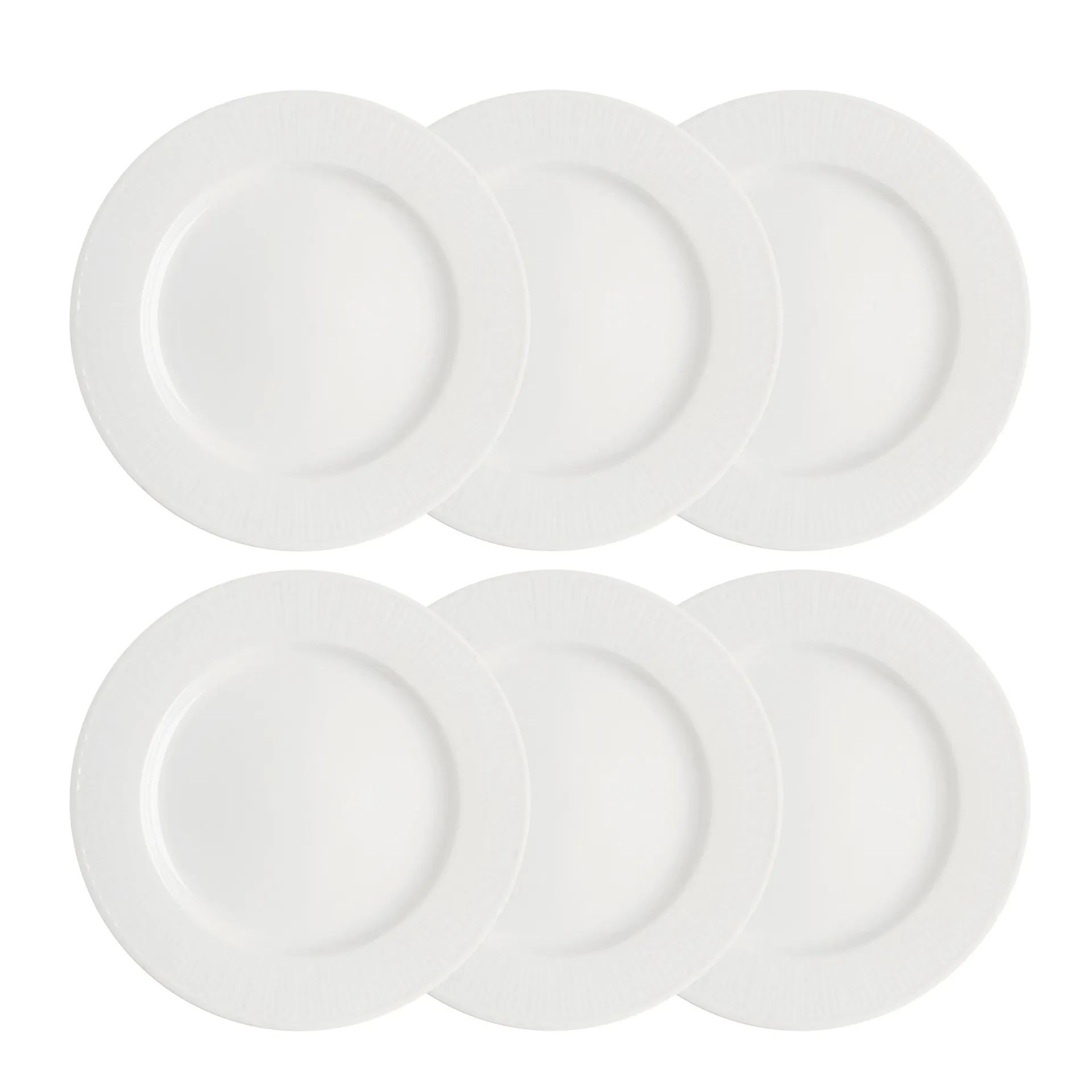 Swedish Grace tallrik 27 cm 6-pack snö (vit) Rörstrand