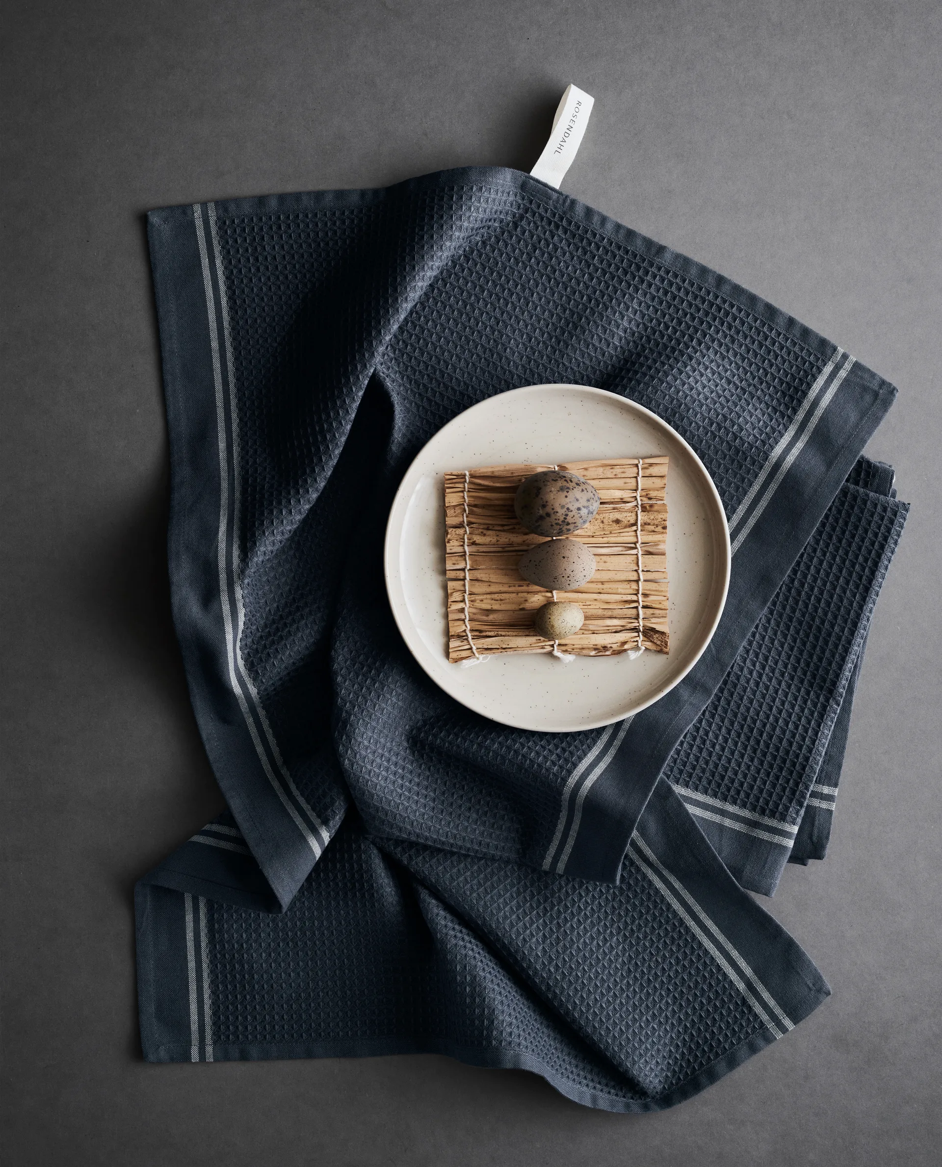 Alpha kökshandduk 50x70 cm, Mörkgrå Rosendahl