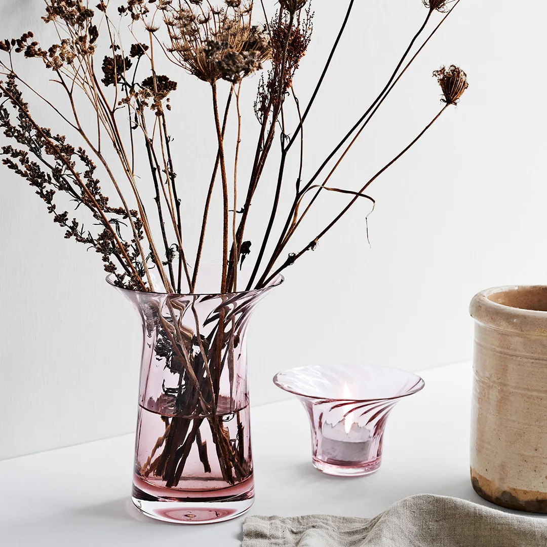 Filigran optic anniversary värmeljushållare Ø11 cm, Blush Rosendahl