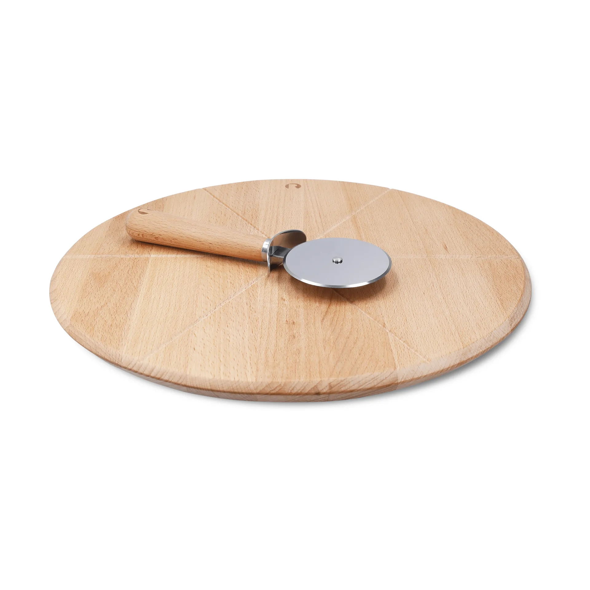 Grand Cru pizzabräda och pizzaskärare, Bok, Ø35 cm Rosendahl