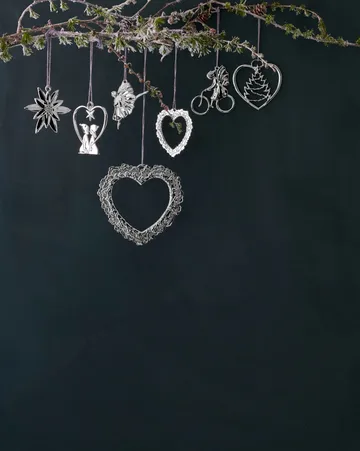 Karen Blixen julhänge Blomsterhjärta - Silver - Rosendahl