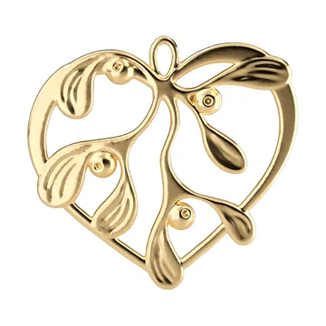 Karen Blixen under the mistletoe - Förgylld, 6 cm - Rosendahl