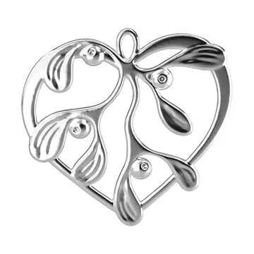 Karen Blixen under the mistletoe - Försilvrad, 6 cm - Rosendahl