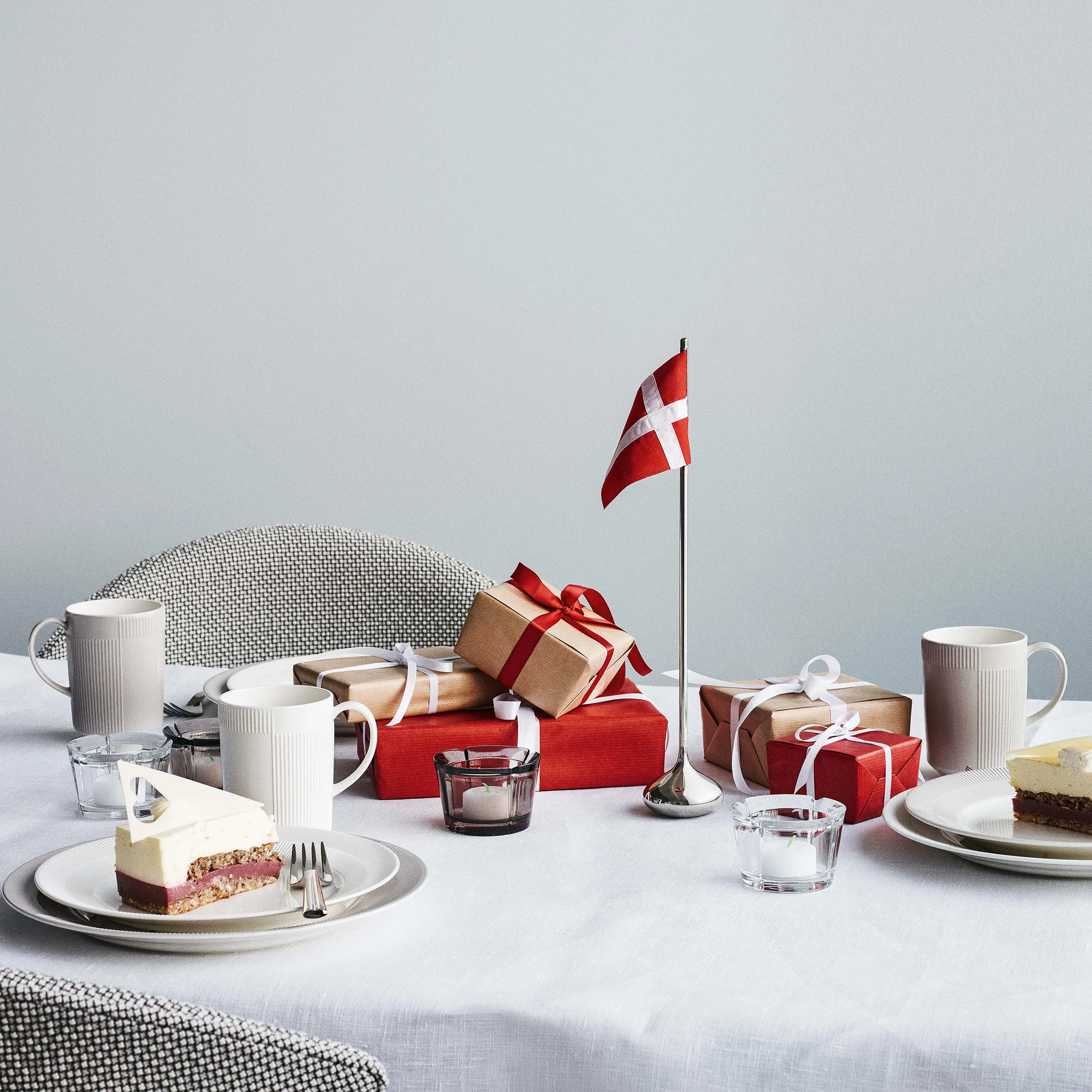 Rosendahl födelsedagsflagga, dansk Rosendahl