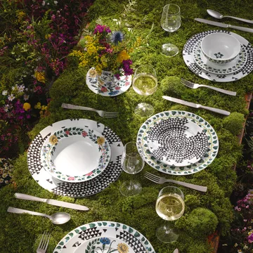 Magic Garden Foliage tallrik 21 cm - Vit-grön - Rosenthal
