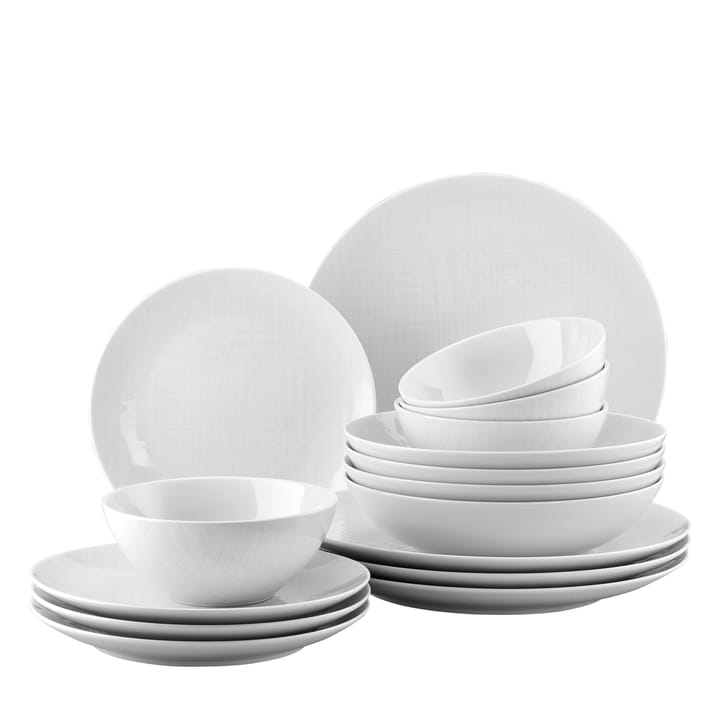 Mesh servis 16 delar, vit Rosenthal