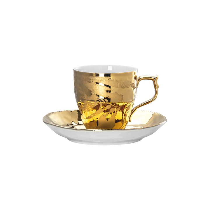 Rosenthal Heritage Midas espressokopp med fat - Vit-guld - Rosenthal