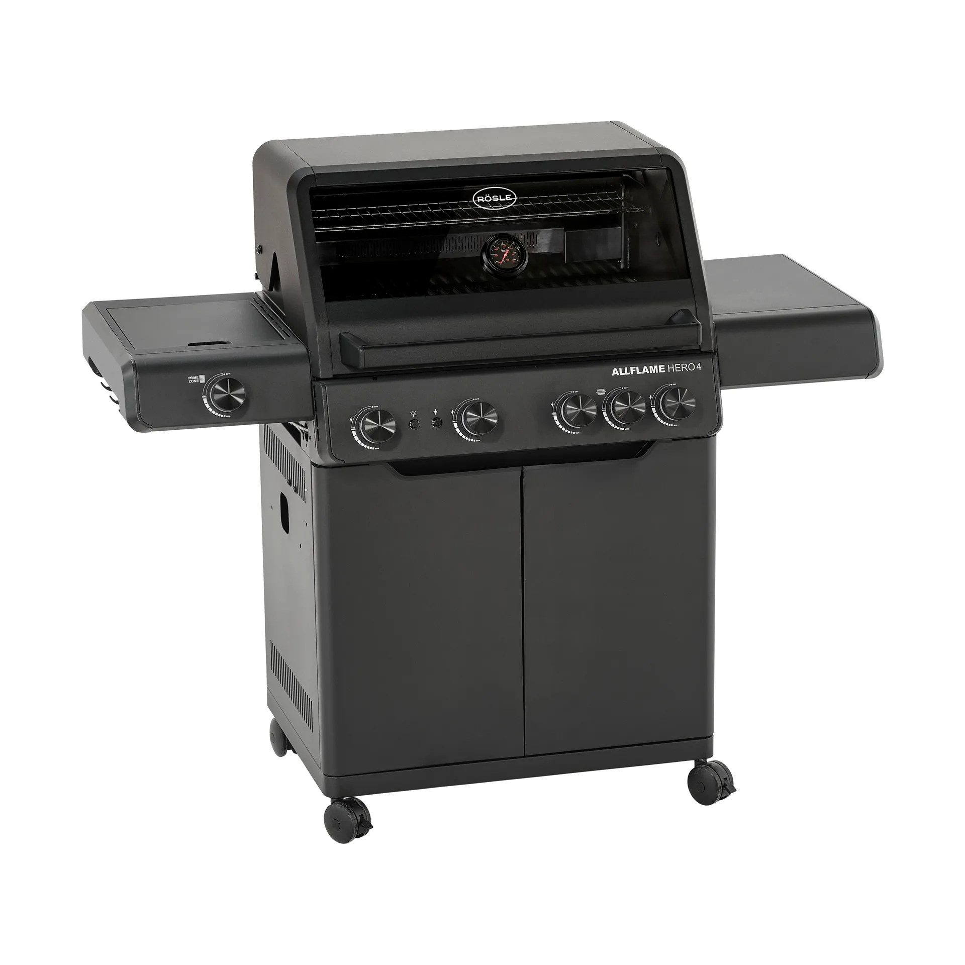 AllFlame Hero 4 gasolgrill, Svart Rösle