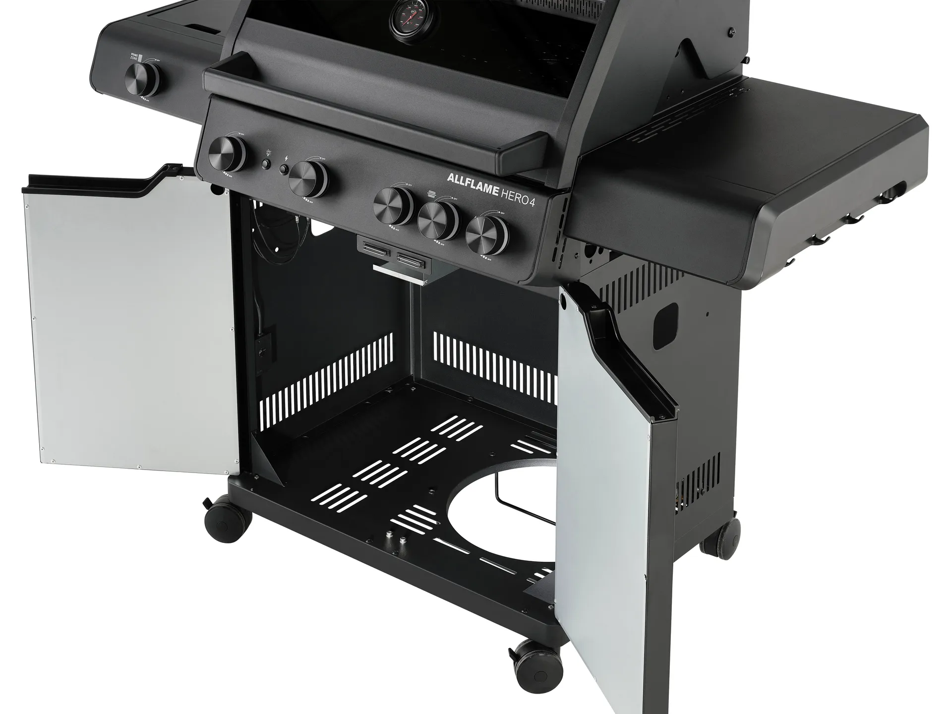 AllFlame Hero 4 gasolgrill, Svart Rösle