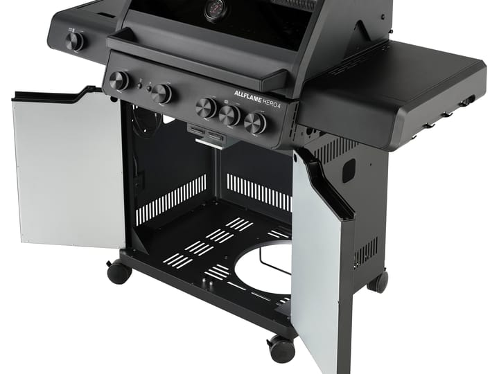 AllFlame Hero 4 gasolgrill, Svart Rösle