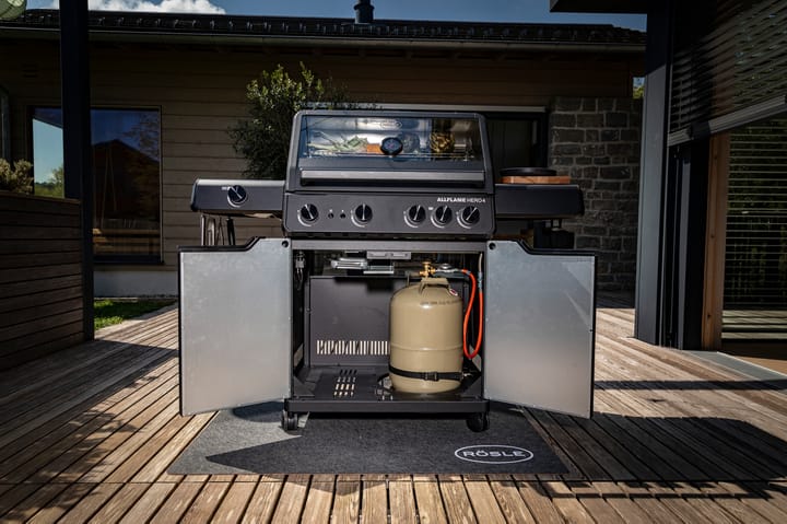 AllFlame Hero 4 gasolgrill, Svart Rösle