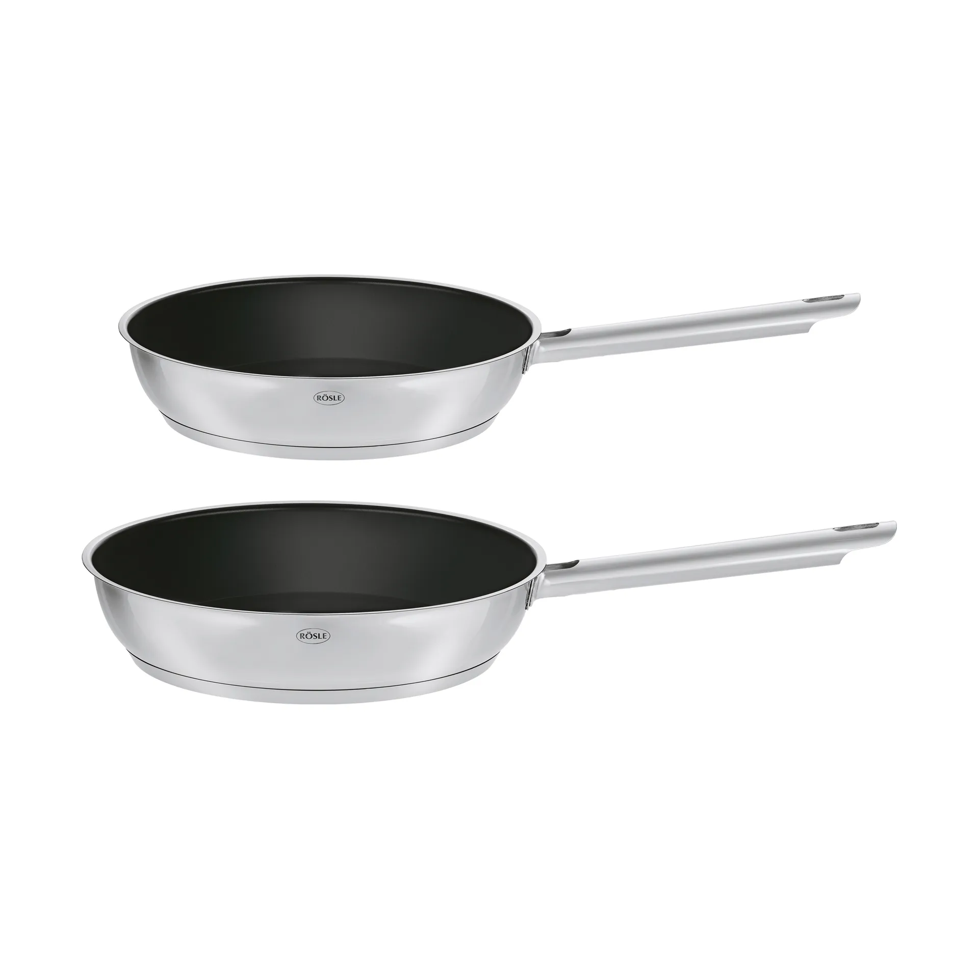 PureElements stekpanneset 2 delar, Stål-svart Rösle