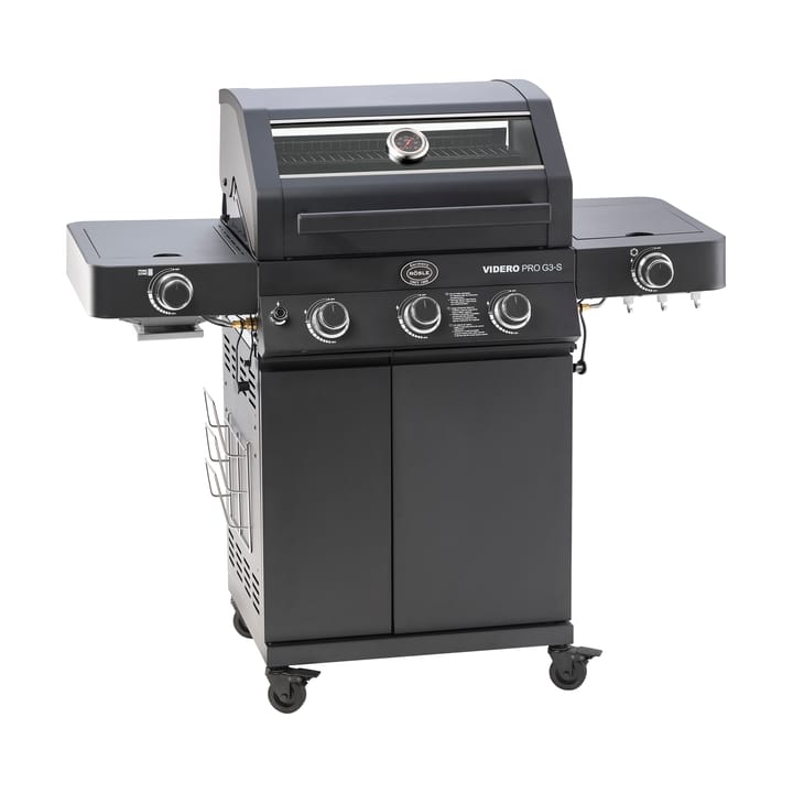 Videro PRO G3-S Vario+ gasolgrill - Mattsvart - Rösle