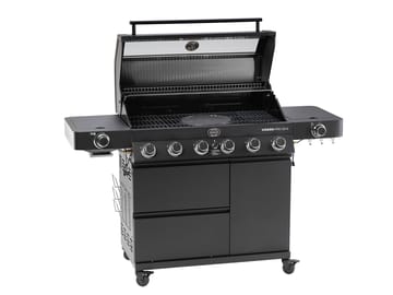 Videro PRO G6-S Vario+ gasolgrill - Mattsvart - Rösle