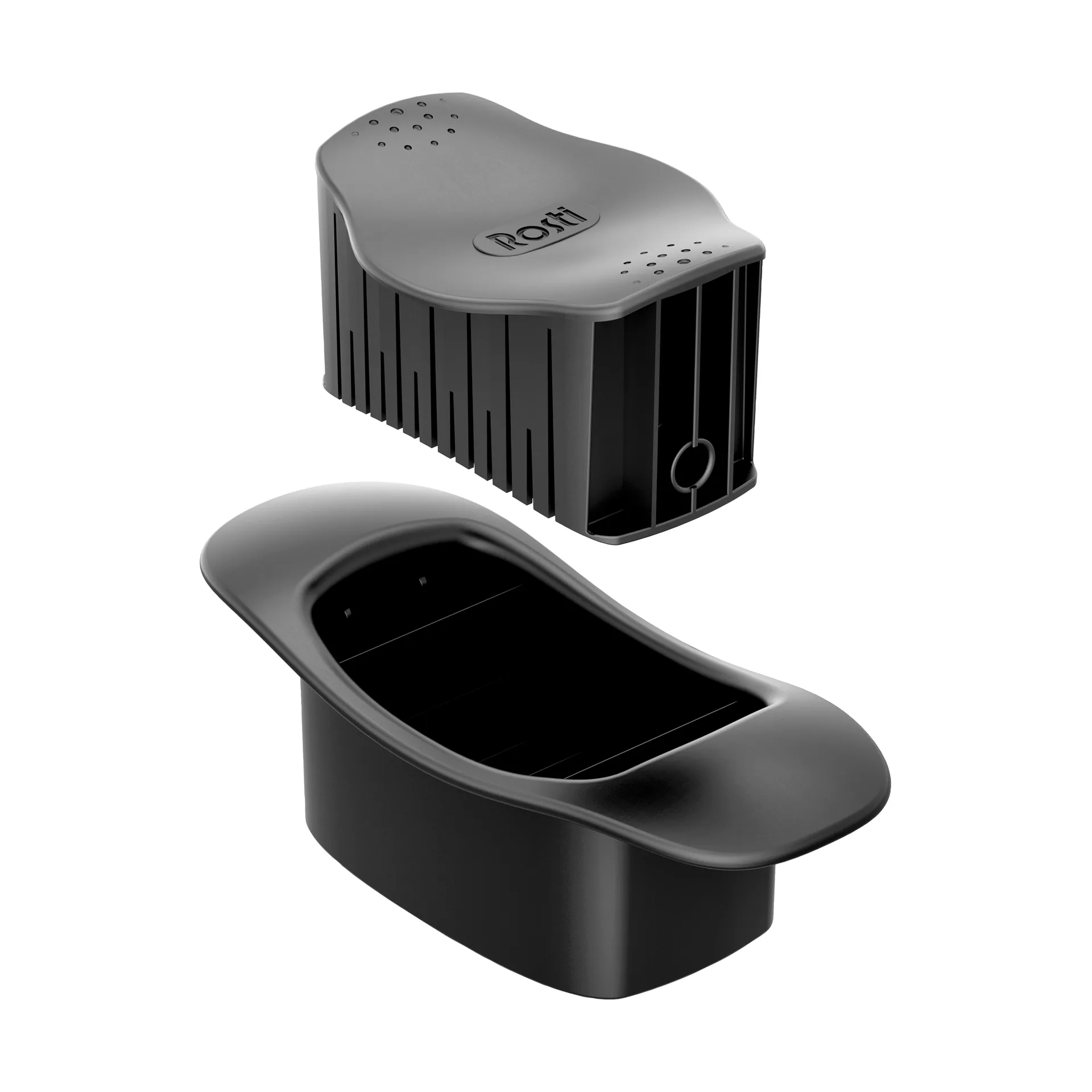 Classic hasselbackskärare, Svart Rosti